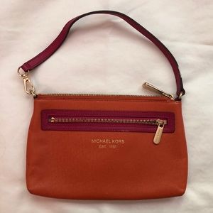 Michael Kors Orange clutch/wallet
